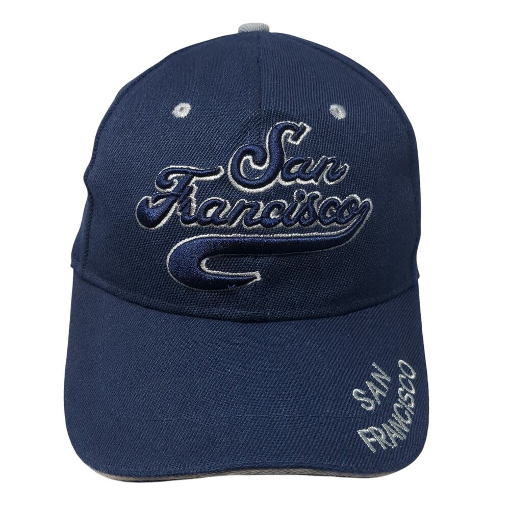 San Francisco Strapback Baseball Cap Blue One Size Adjustable Embroidered SNCO